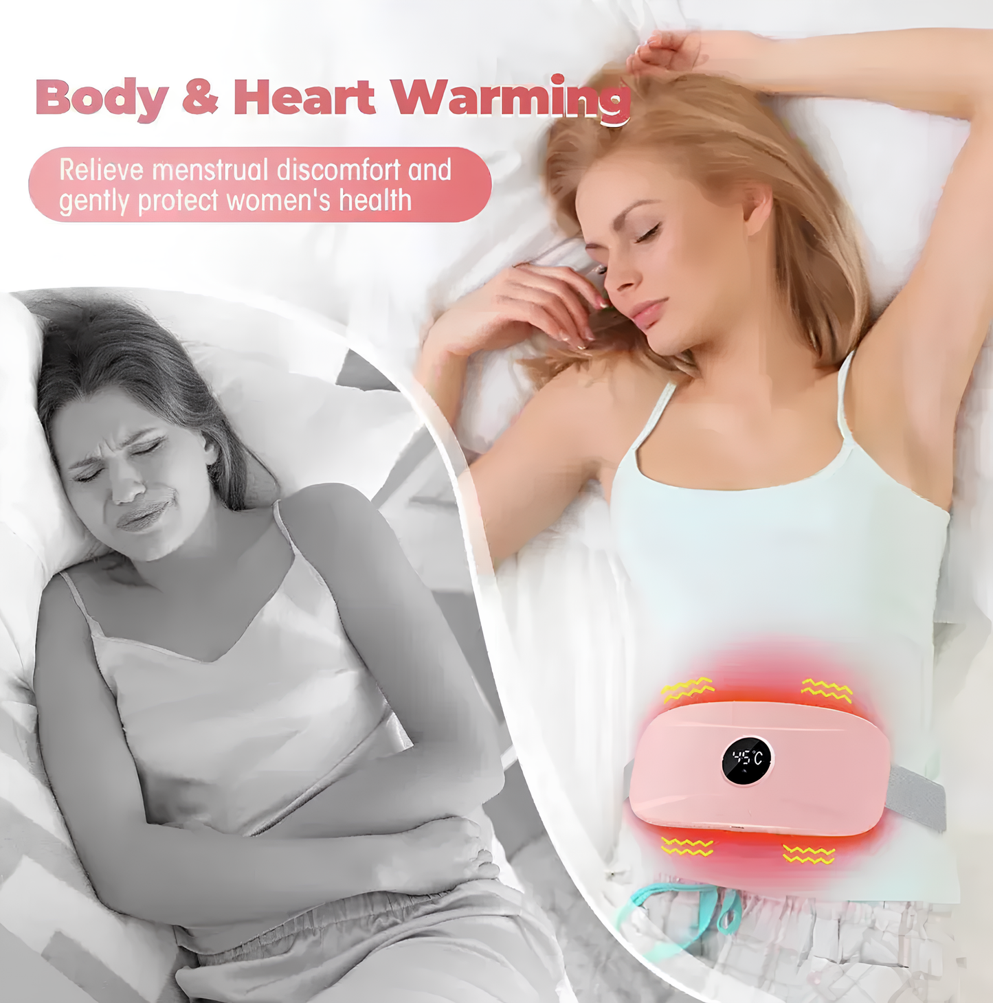 Smart Heating & Vibration Massage Belt